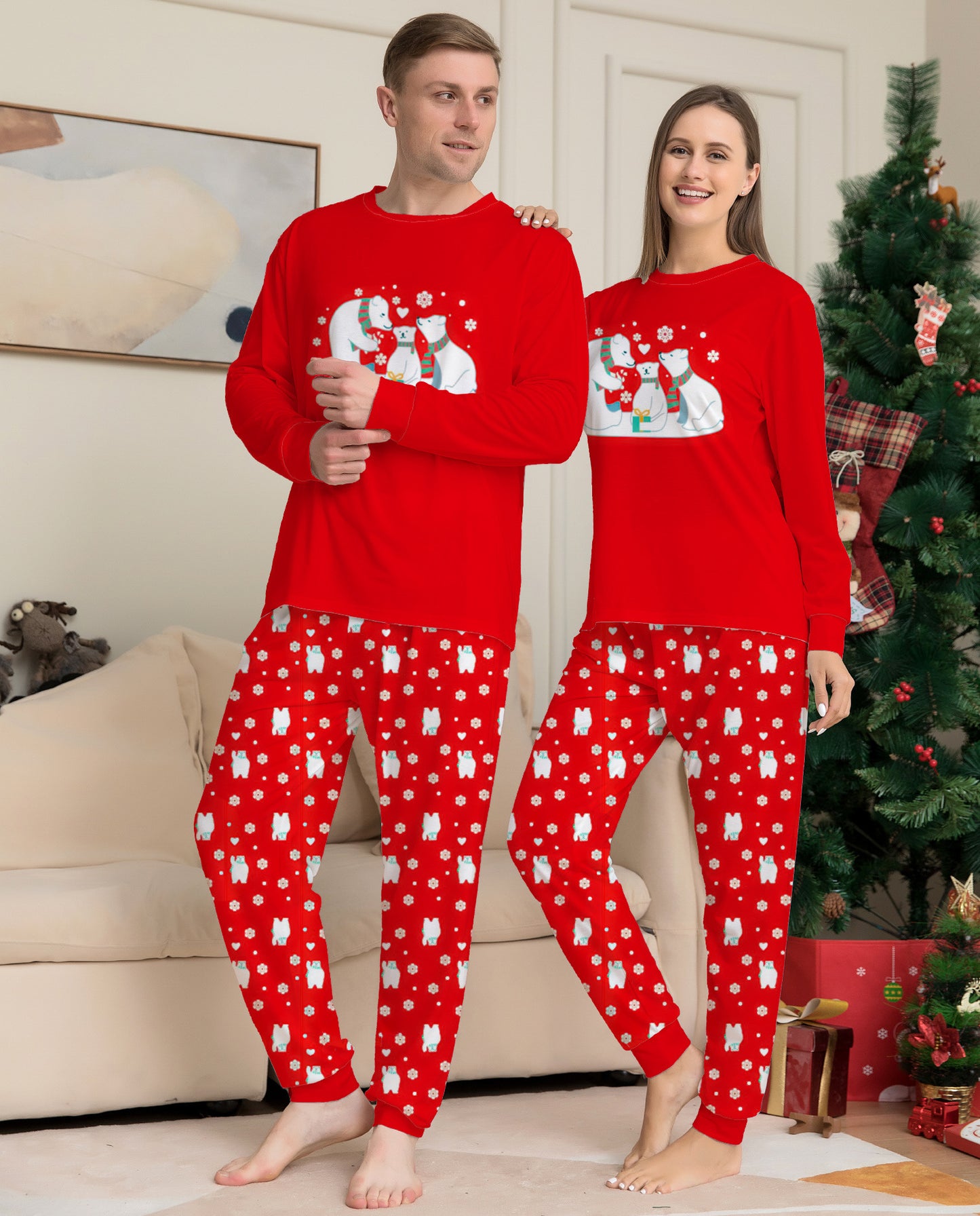 Christmas Family Pajamas Matching Sets Holiday Sleepwear