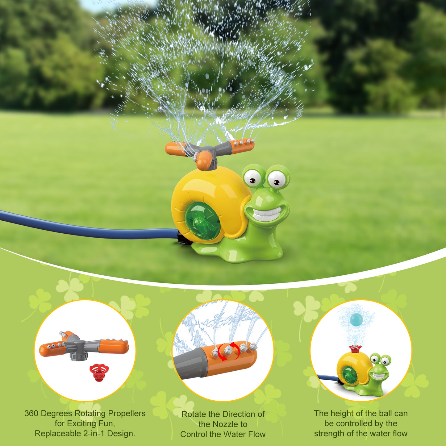 Water Sprinkler Snail Toy