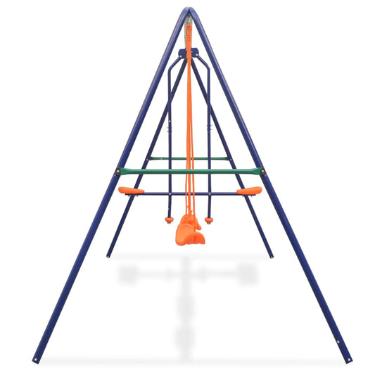 vidaXL Swing Set with 4 Seats Orange-1