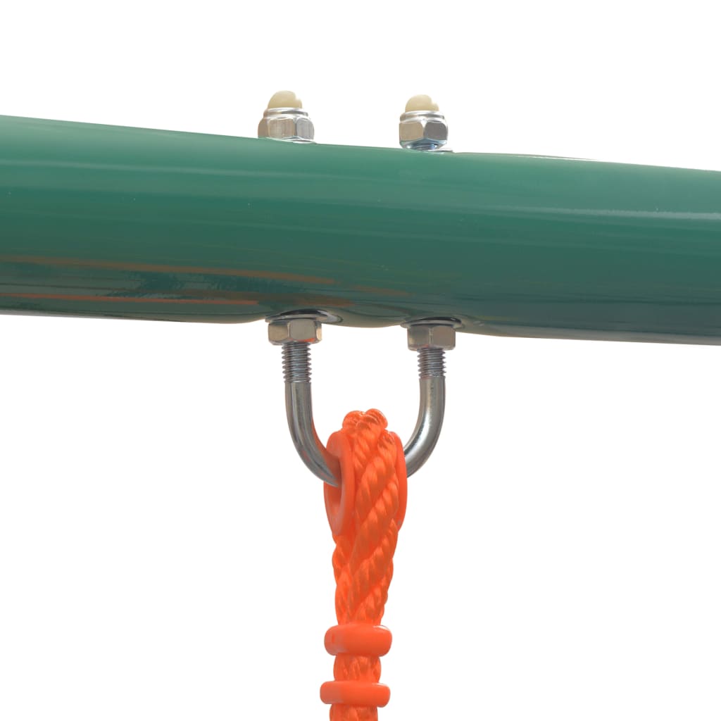 vidaXL Swing Set with 4 Seats Orange-2