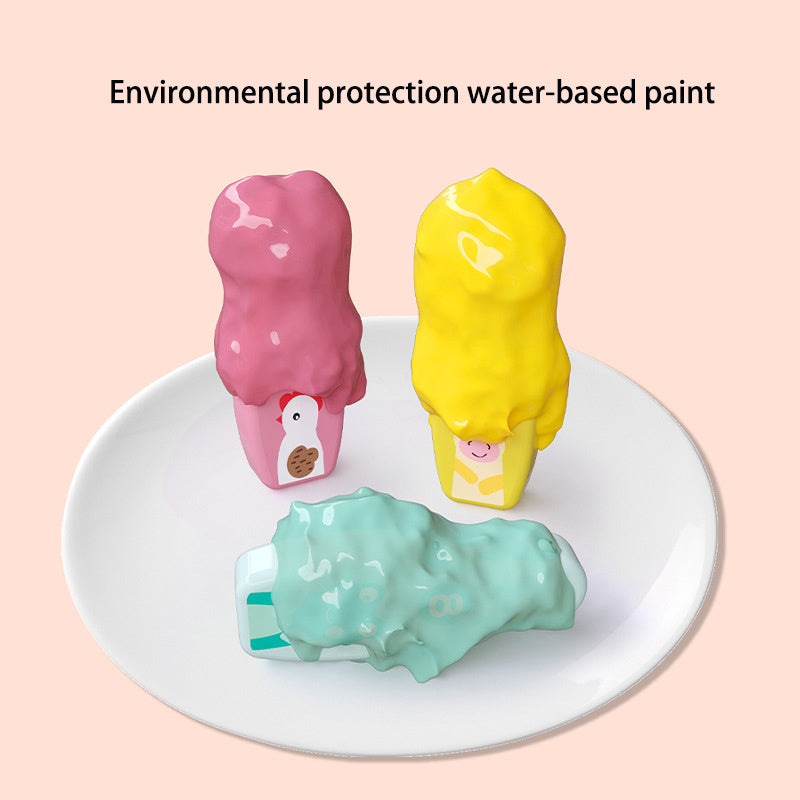 Bunny Wooden Bowling Pins for Toddlers