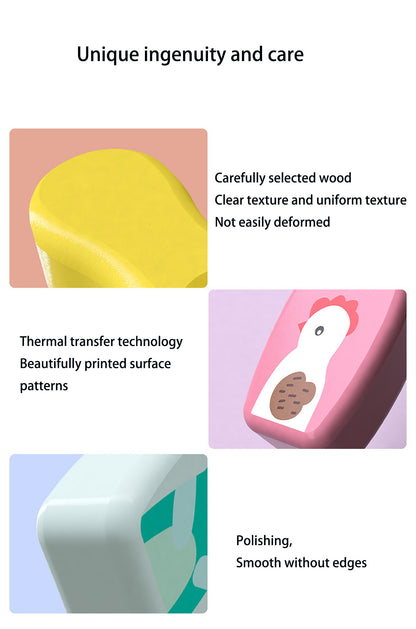 Bunny Wooden Bowling Pins for Toddlers