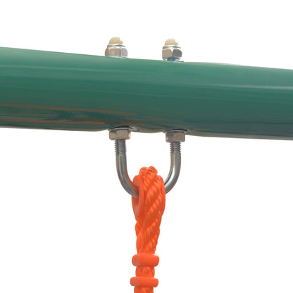 vidaXL Swing Set with 4 Seats Orange-2