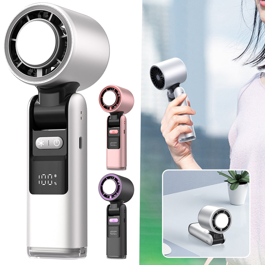 Turbos Chilled Ice Sensation Cold Fan Super Mini Turbos Speed Fan USB Powered Digital Displa